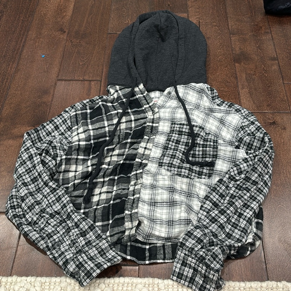 American eagle cropped flannel